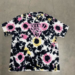 Vintage Tie Dye Guess T-Shirt Size Large